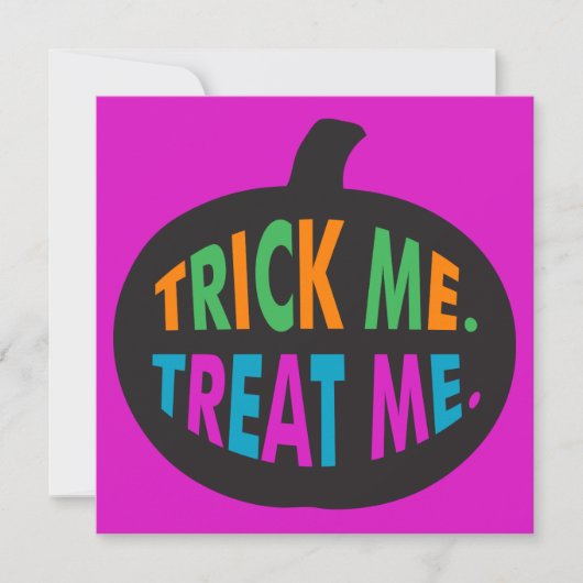 Trick Me Treat Me, Halloween Multi-Color (Voorkant)