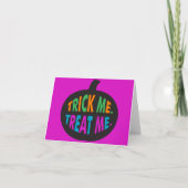 Trick Me Treat Me, Halloween Multi-Color Kaart (Voorkant)