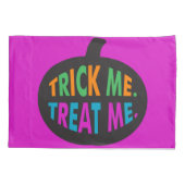 Trick Me Treat Me, Halloween Multi-Color Kussensloop (Achterkant)