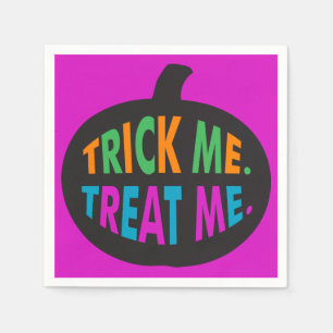 Trick Me Treat Me, Halloween Multi-Color Servet