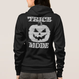 Trick Mode Glitchy pompoen voor en achter Hoodie