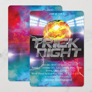 Trick Night Halloween Disco Bal Pompoen Kaart