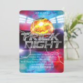Trick Night Halloween Disco Bal Pompoen Kaart (Staand voorkant)