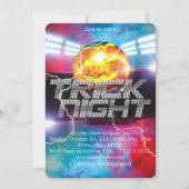 Trick Night Halloween Disco Bal Pompoen Kaart (Voorkant)