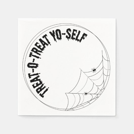 Trick-o-Treat Jezelf Luxe servet - Halloween (Voorkant)