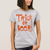 Trick of Beer Fun Halloween Slogan T-shirt (Voorkant)