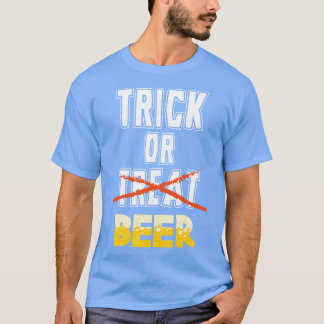 Trick of Beer Grappig Halloween Drink Volwassene T-shirt