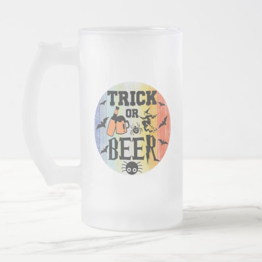 TRICK OF BEER - HALLOEEN MATGLAS BIERPUL (Links)