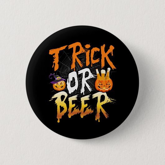Trick of Beer T Shirt Ronde Button 5,7 Cm (Voorkant)