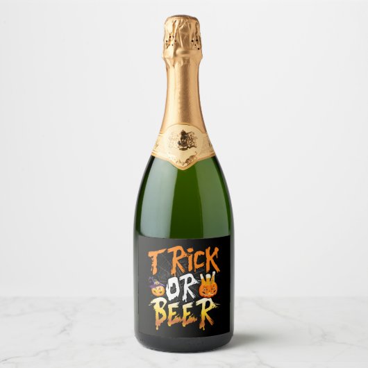 Trick of Beer T Shirt Sparkling Wijnetiket (Voorkant)