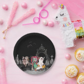 Trick of behandelaars Halloween Papieren Bordje (Feest)