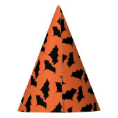 Trick of behandeling Halloween Party Oranje Kinder Feesthoedjes (Achterkant)