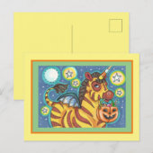 TRICK- OF BEHANDELINGSBBT-ZEBRA, HALLOEEN SNOEP BRIEFKAART (Voorkant / Achterkant)