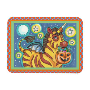 TRICK- OF BEHANDELINGSBBT-ZEBRA, KUSTHALLOEEN MAGNEET