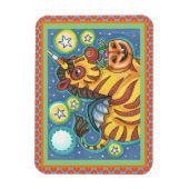 TRICK- OF BEHANDELINGSBBT-ZEBRA, KUSTHALLOEEN MAGNEET (Verticaal)