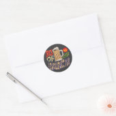Trick of Drink, Happy Halloween Spooky Booze Ronde Sticker (Envelop)