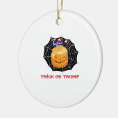Trick of Halloween enge clown Keramisch Ornament (Links)