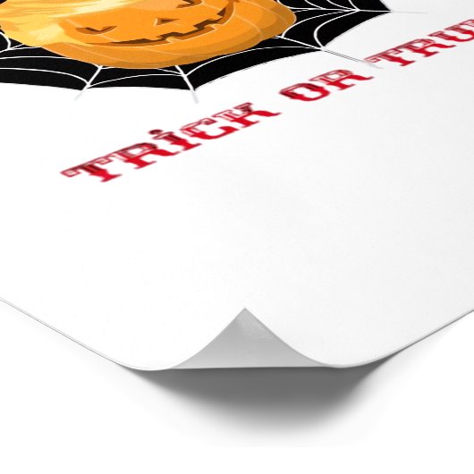 Trick of Halloween enge clown Poster (Hoek)