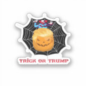 Trick of Halloween enge clown Sticker (Voorkant)