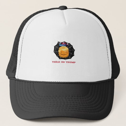Trick of Halloween enge clown Trucker Pet (Voorkant)