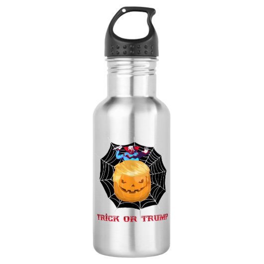 Trick of Halloween enge clown Waterfles (Voorkant)