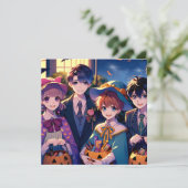 Trick of het behandelen van Kinderen in kostuums H Kaart (Staand voorkant)