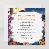 Trick of het behandelen van Kinderen in kostuums H Kaart (Achterkant)