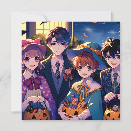 Trick of het behandelen van Kinderen in kostuums H Kaart (Voorkant)