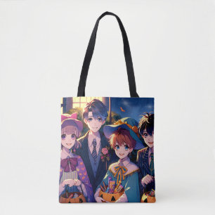 Trick of het behandelen van Kinderen in kostuums H Tote Bag