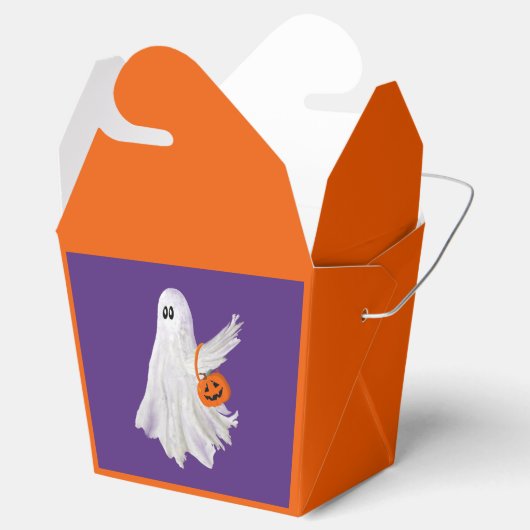 Trick of het behandelen van spook met pompoen Snoe Bedankdoosjes (Geopend)