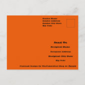 Trick of het behandelen van spook met pompoen Snoe Briefkaart (Achterkant)