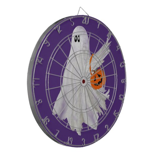Trick of het behandelen van spook met pompoen Snoe Dartbord (Voorkant Links)