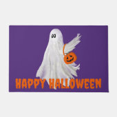 Trick of het behandelen van spook met pompoen Snoe Deurmat (Voorkant)