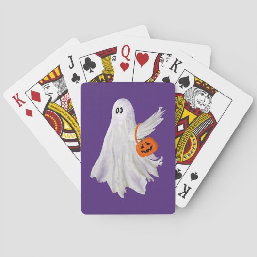 Trick of het behandelen van spook met pompoen Snoe Pokerkaarten (Achterkant)
