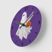 Trick of het behandelen van spook met pompoen Snoe Ronde Klok (Hoek)