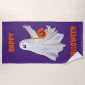 Trick of het behandelen van spook met pompoen Snoe Strandlaken (Voorkant)