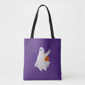 Trick of het behandelen van spook met pompoen Snoe Tote Bag (Voorkant)
