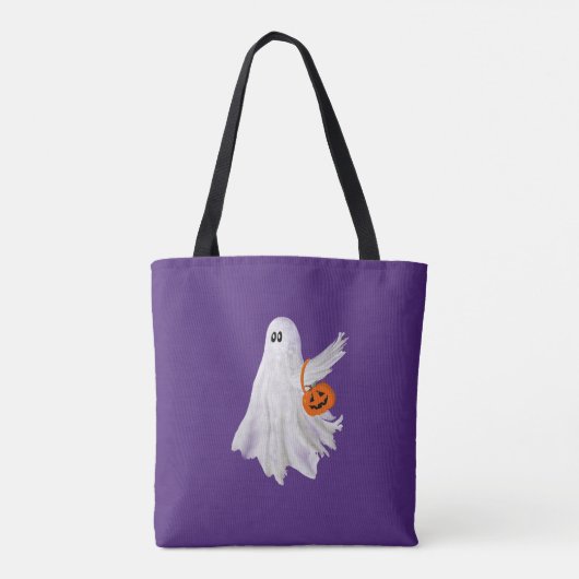 Trick of het behandelen van spook met pompoen Snoe Tote Bag (Achterkant)