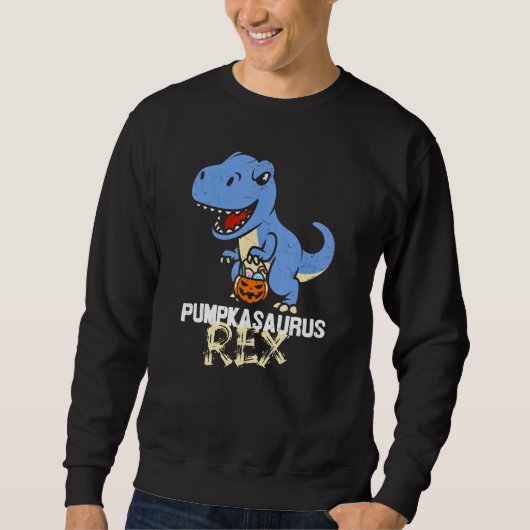 Trick of het behandelen van T rex dinosaurus schat Trui (Voorkant)