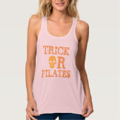 Trick of Pilates voor Halloween Workout Tanktop (Voorkant)