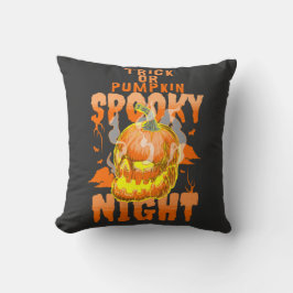 Trick of Pumpkin Spooky Night Kussen
