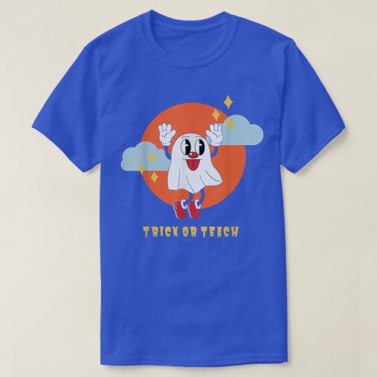 Trick of Teach Funny Teacher Halloween T-shirt (Design voorkant)