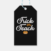 Trick of Teach Halloween leraar Cadeaulabel (Voorkant)