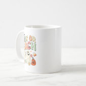 Trick of Teach Halloween leraar Groovy Retro Pump Koffiemok (Voorkant links)