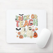 Trick of Teach Halloween leraar Groovy Retro Pump Muismat (Met muis)