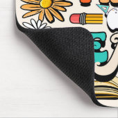 Trick of Teach Mousepad,Funny Teacher for Hallowen Muismat (Hoek)