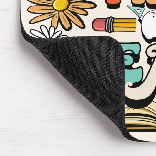 Trick of Teach Mousepad,Funny Teacher for Hallowen Muismat (Hoek)