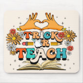 Trick of Teach Mousepad,Funny Teacher for Hallowen Muismat (Voorkant)