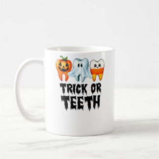 Trick of Teeth Halloween tandarts kostuum Koffiemok