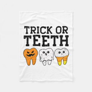 Trick of Teeth Tandheelkundige Instant Tandarts Ha Fleece Deken
